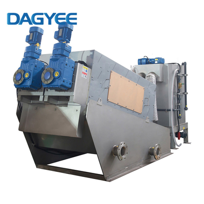 6m3/H Multi Plate Municipal Sludge Dewatering Press Screw Dehydrator