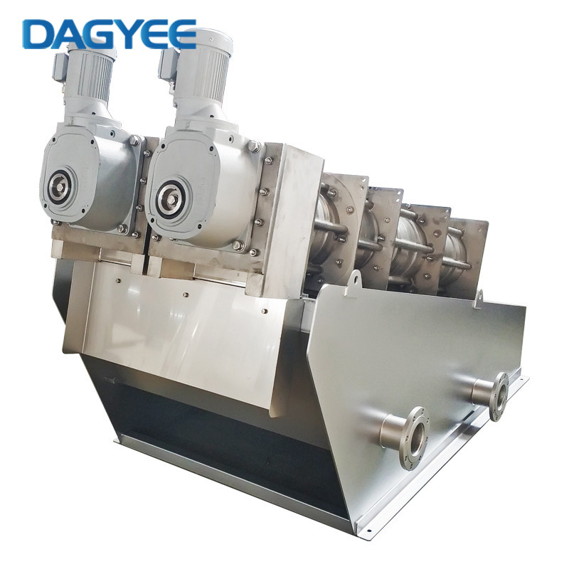 6m3/H Multi Plate Municipal Sludge Dewatering Press Screw Dehydrator
